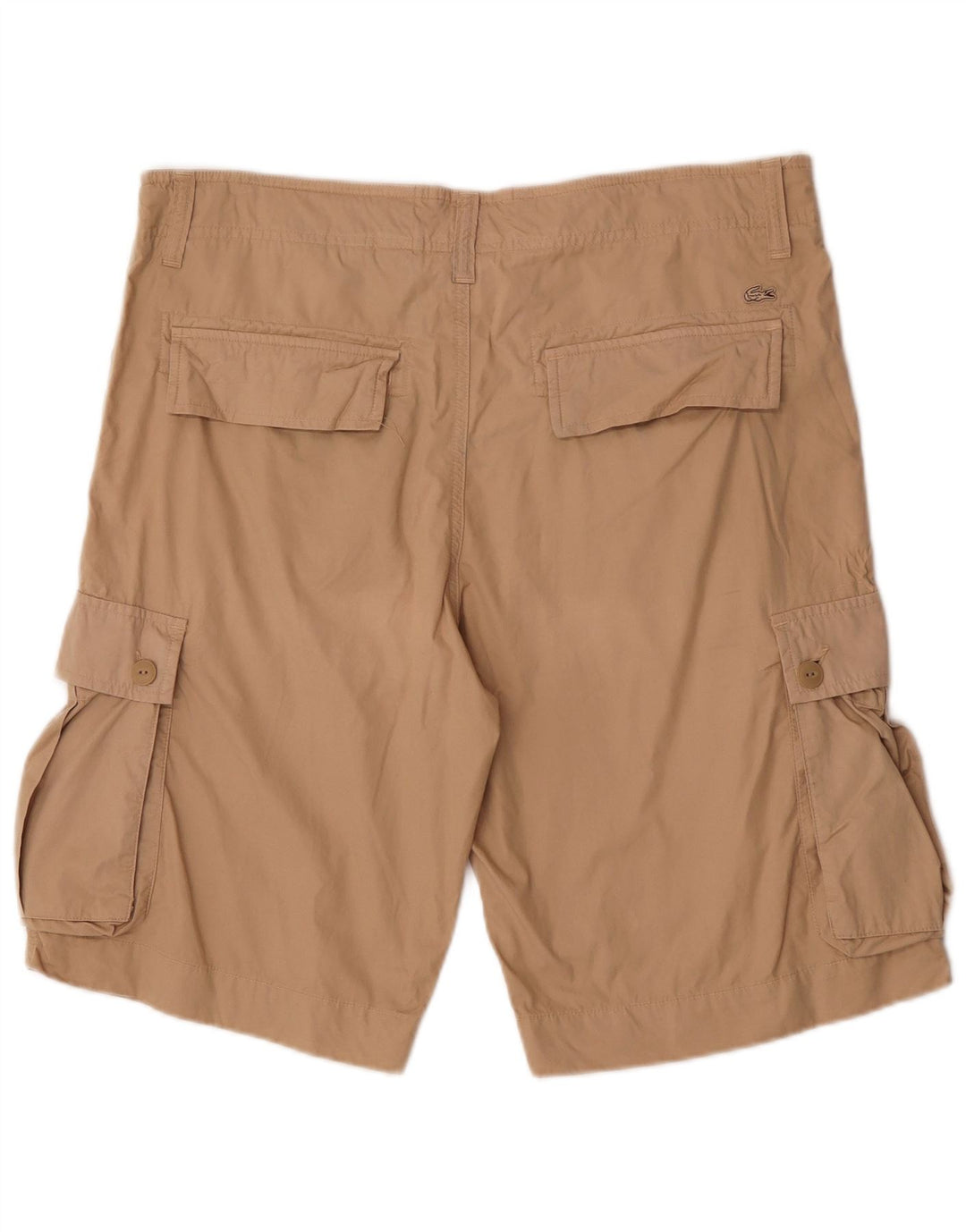 Lacoste Herre Cargo Shorts Størrelse 44 Large W34 Beige Bomuld