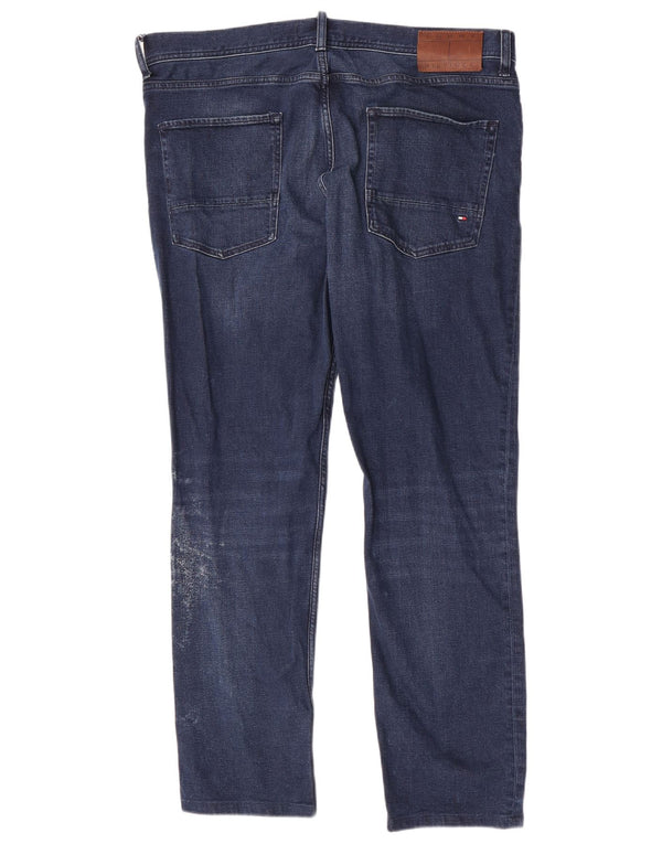 Tommy Hilfiger Herre Denton Straight Jeans W38 L30 Blå Bomuld