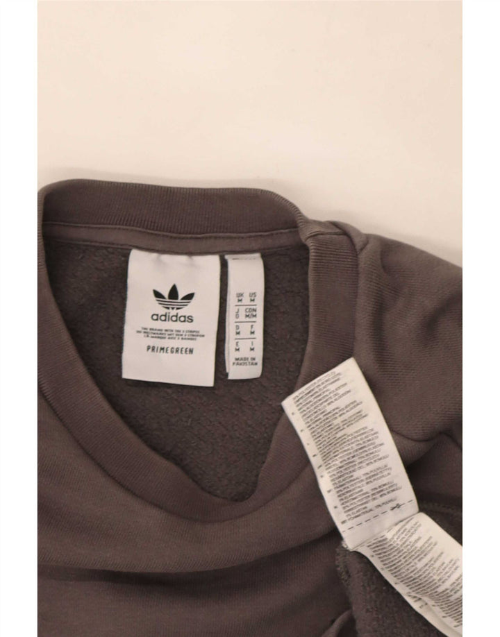 Adidas sweatshirt til mænd mellem grå bomuld