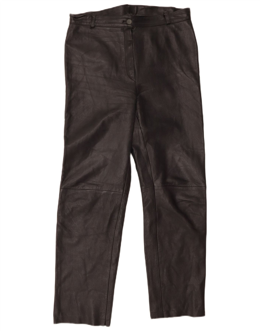 VINTAGE Womens Straight Casual Trousers W32 L30 Black