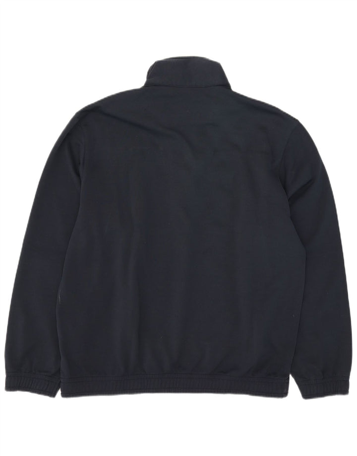 Lotto Herre Zip Neck Sweatshirt Jumper XL Navy Blue Polyester