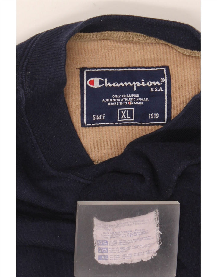 Champion Herre Sweatshirt Jumper XL Marineblå Bomuld