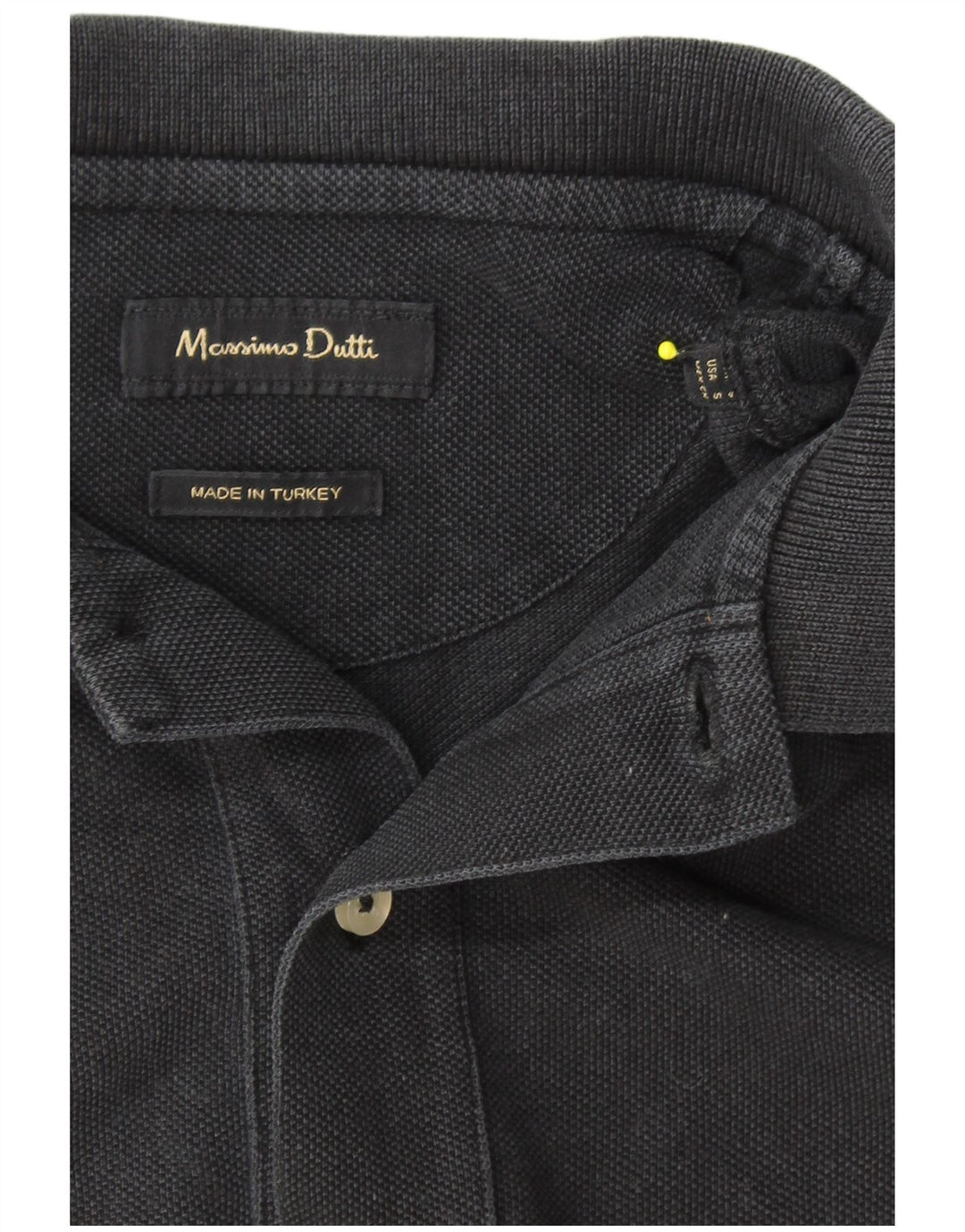 MASSIMO DUTTI Herre Polo Shirt Lille Sort