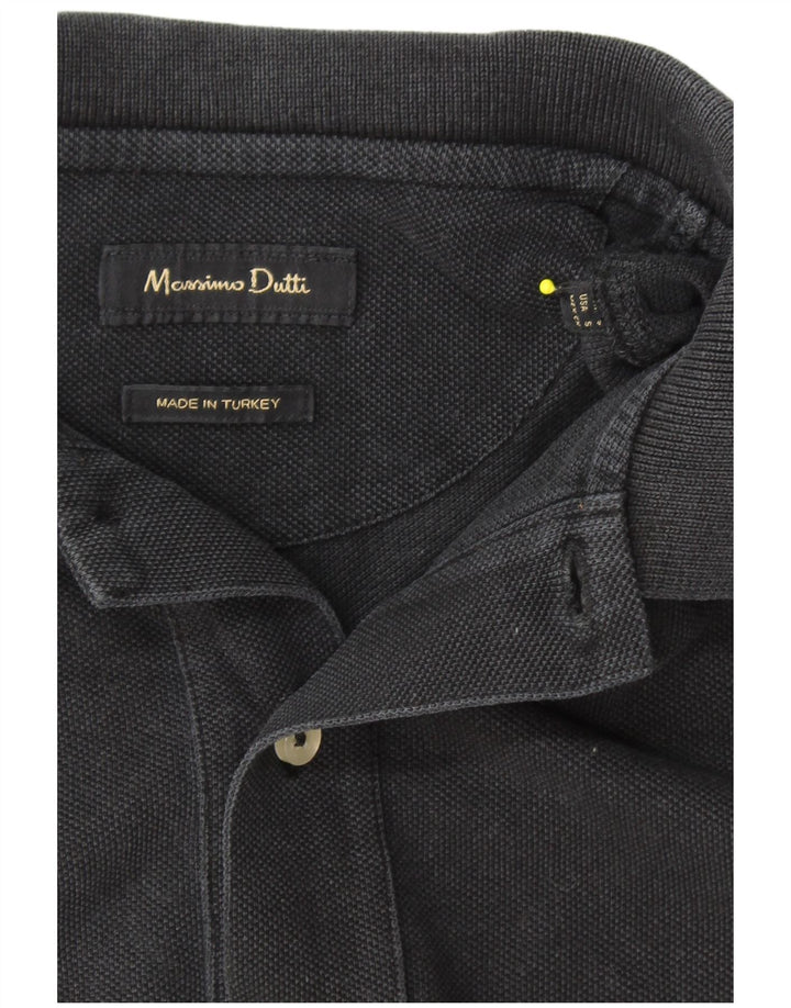 MASSIMO DUTTI Herre Polo Shirt Lille Sort