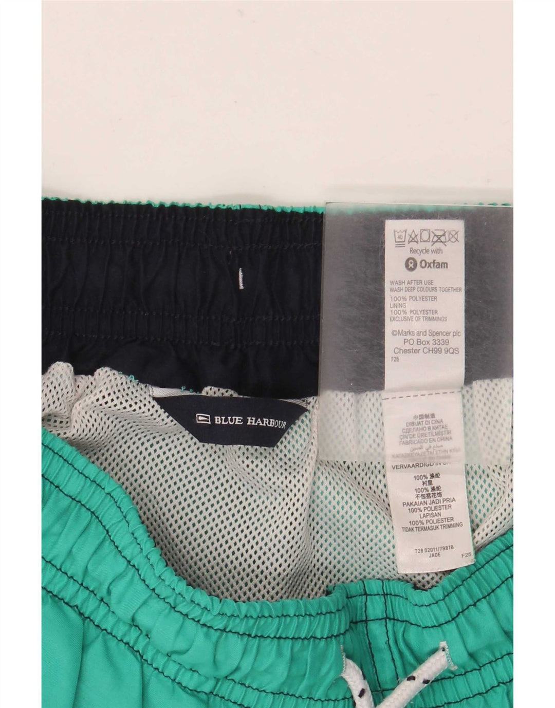 Marks & Spencer Herre Blue Harbor svømmeshorts mellemgrøn polyester
