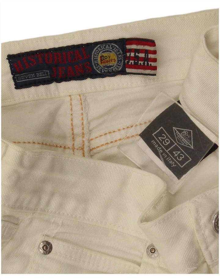 Roy Rogers Dame Skinny Jeans IT 43 Medium W29 L34 Hvid Bomuld