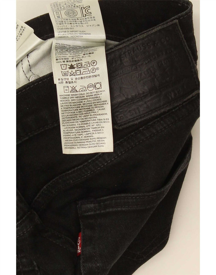 Levi's Herre 511 Slim Jeans W32 L32 Sort Bomuld