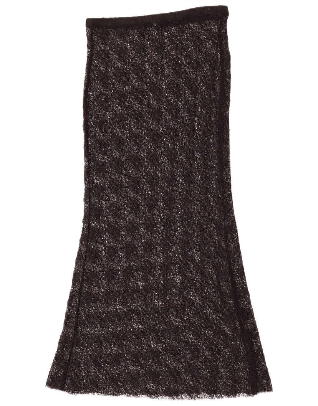 Zara Dame Lace Maxi Nederdel Medium W28 Sort Polyamid