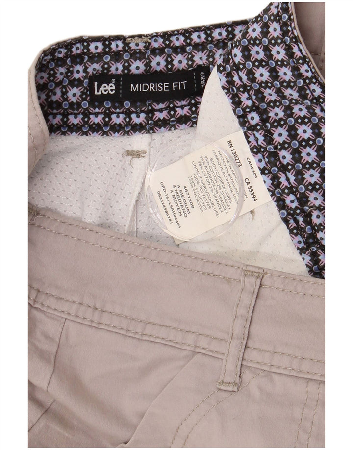 Lee Womens Midrise A-Line nederdel US 4 Small W28 Beige Bomuld