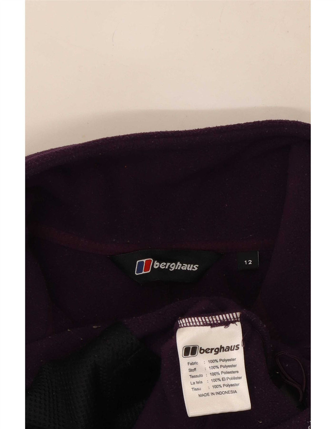 Berghaus Dame Fleecejakke UK 12 Medium Lilla Polyester
