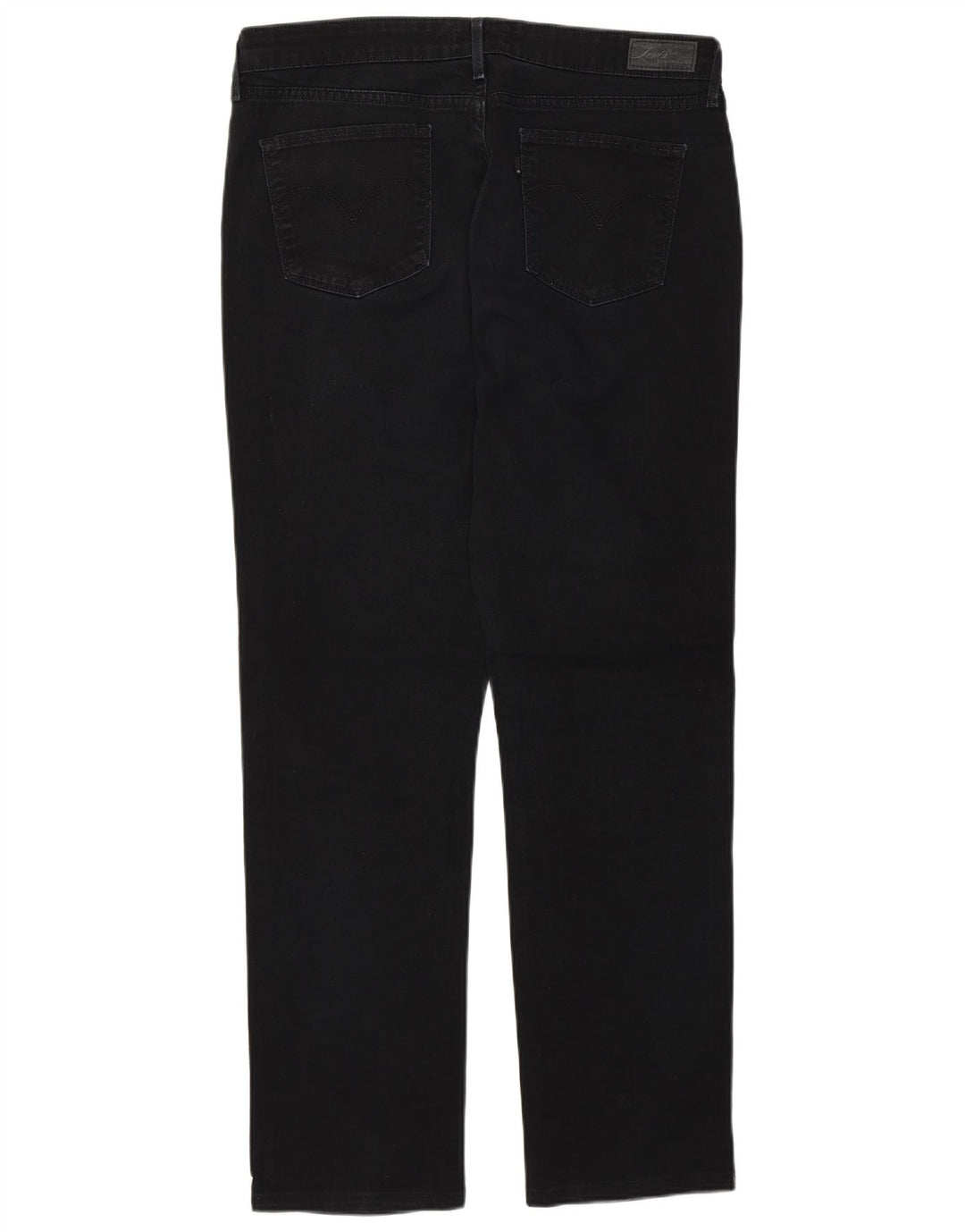 Levi's Dame Demi Curve Classic Fit Straight Jeans W33 L30 Sort Bomuld