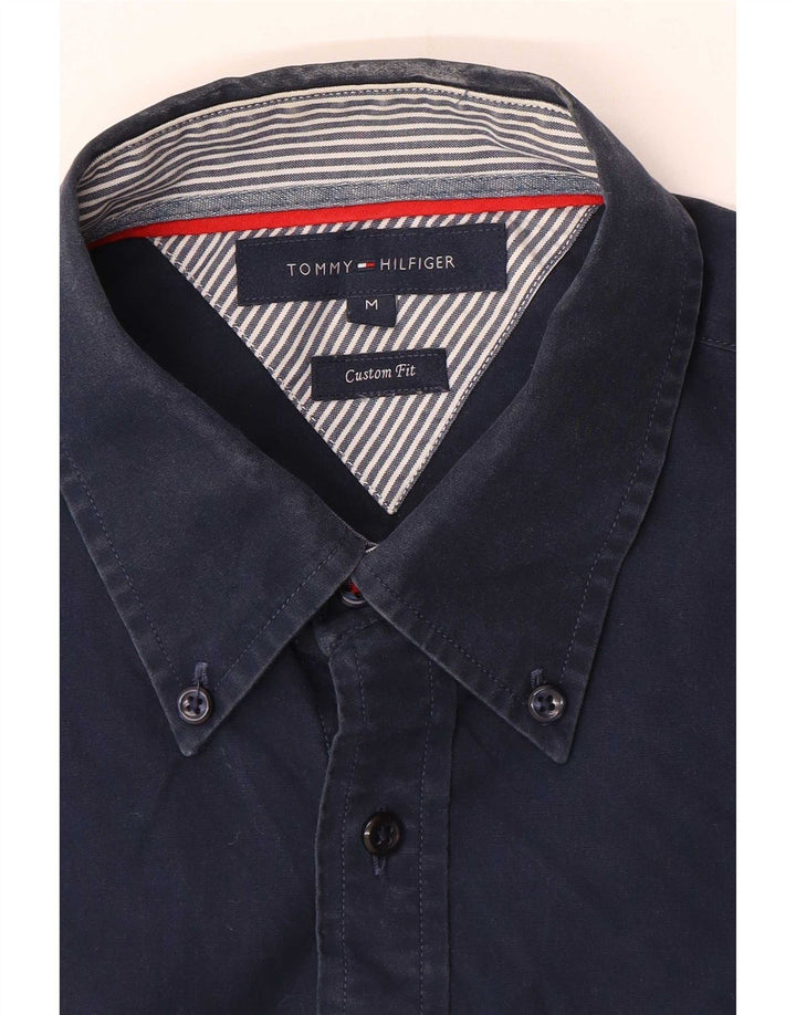 Tommy Hilfiger Herre Custom Fit skjorte Medium Navy Blue