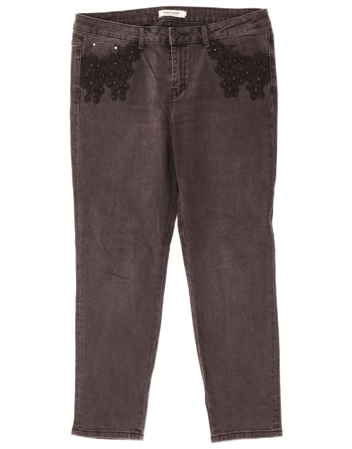 Naf Naf Dame Slim Jeans EU 42 Large W34 L28 Grå
