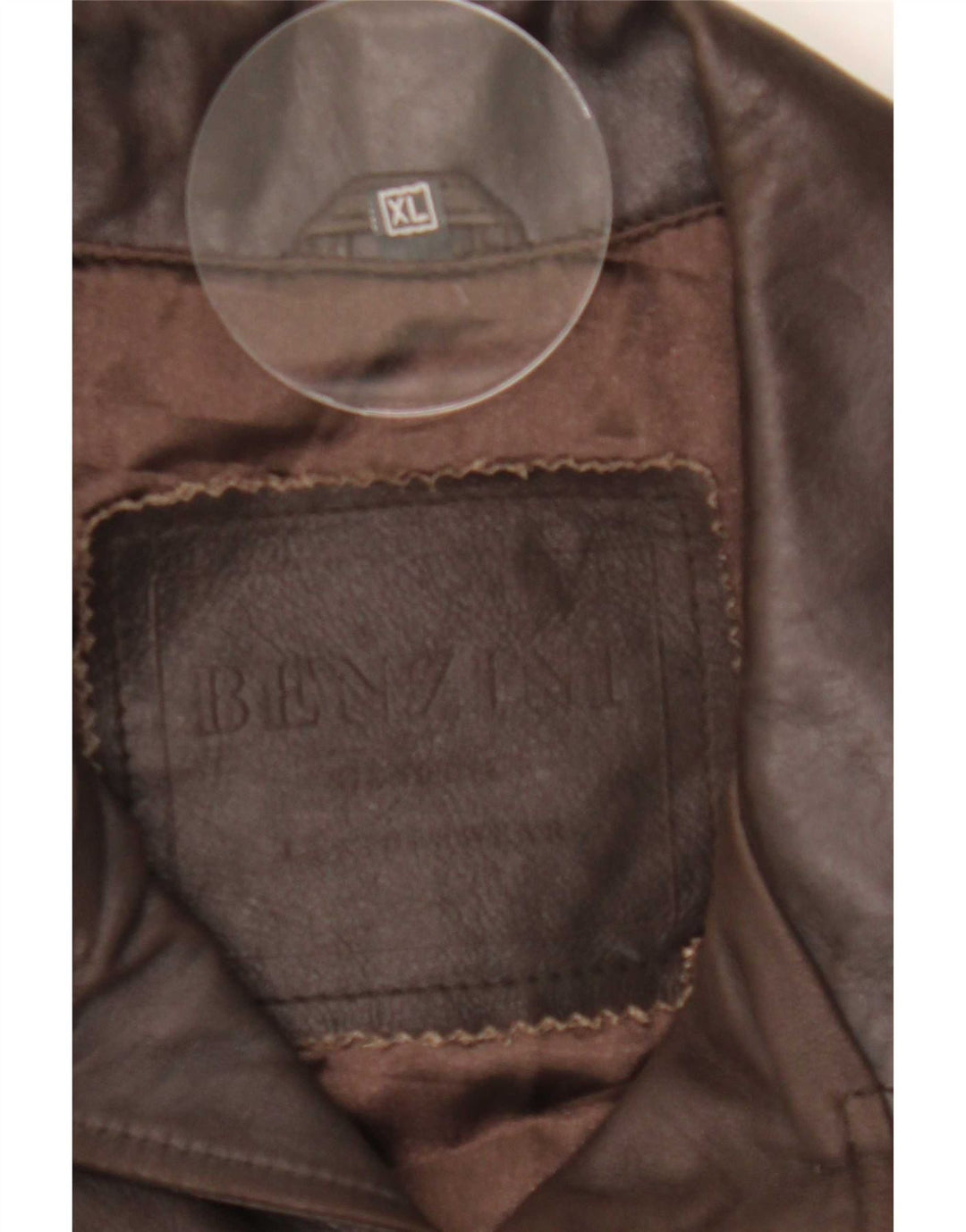 Vintage herre læderjakke UK 42 XL Brun