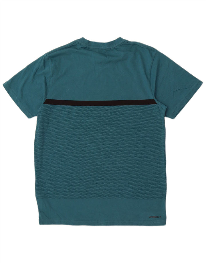 Rip Curl Herre Standard Fit T-Shirt Top Lille Blå Stribet Bomuld