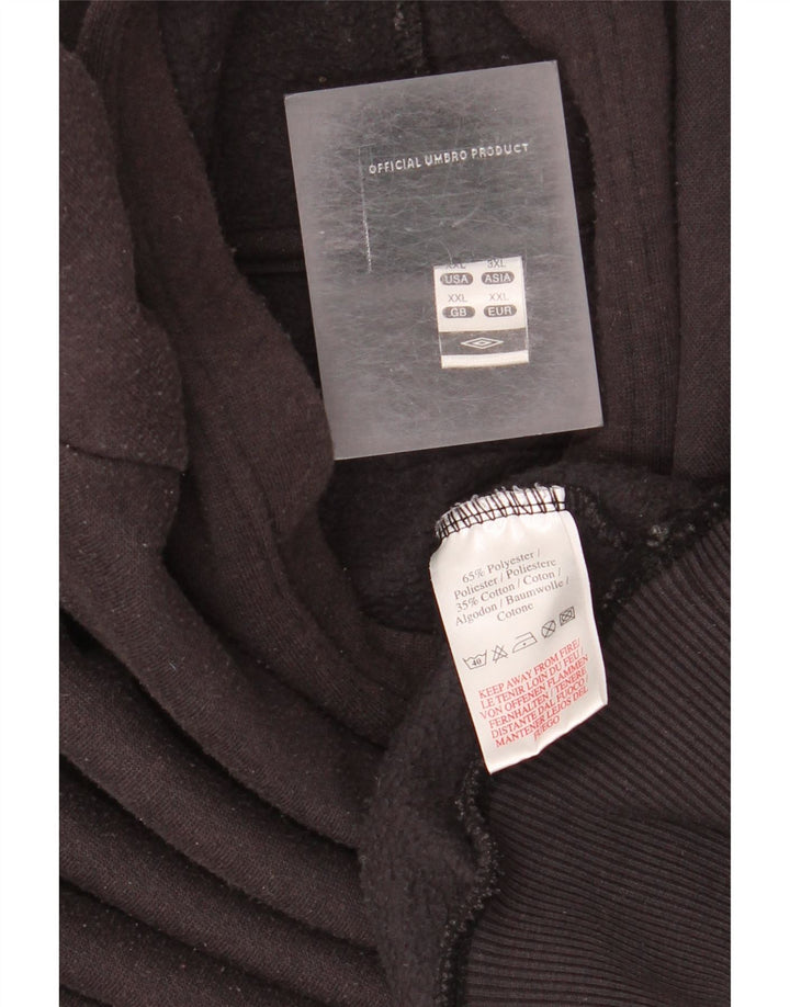 Umbro Dame Oversized Hoodie Jumper UK 20 2XL Sort Polyester