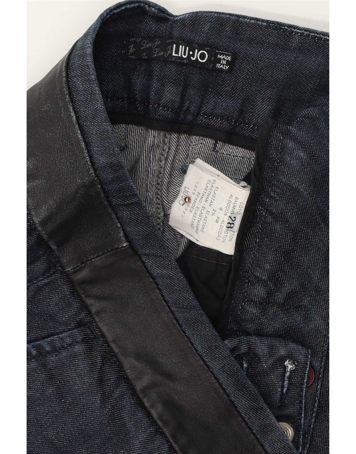 Liu Jo Dame Slim Jeans W28 L29 Marineblå Bomuld