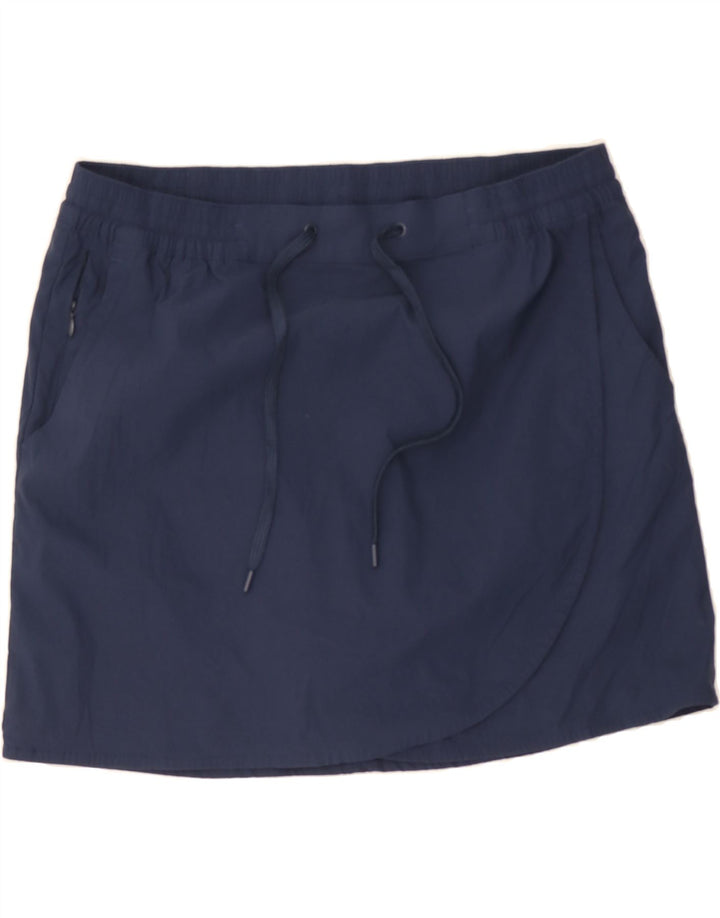 EDDIE BAUER Womens Mini Skirt Large W34  Navy Blue Nylon Vintage Eddie Bauer and Second-Hand Eddie Bauer from Messina Hembry 