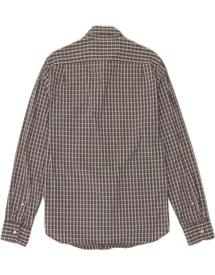 J. CREW Mens Slim Shirt Medium Navy Blue Check Cotton Vintage J. Crew and Second-Hand J. Crew from Messina Hembry 