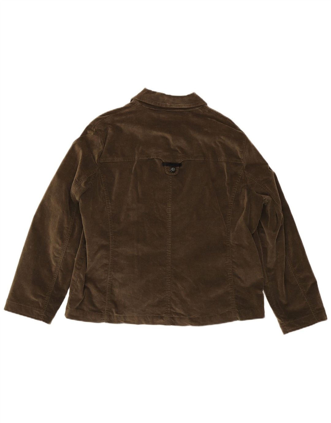 Perte by Krizia Kvinder Utility Jacket UK 22 3XL Brun Bomuld