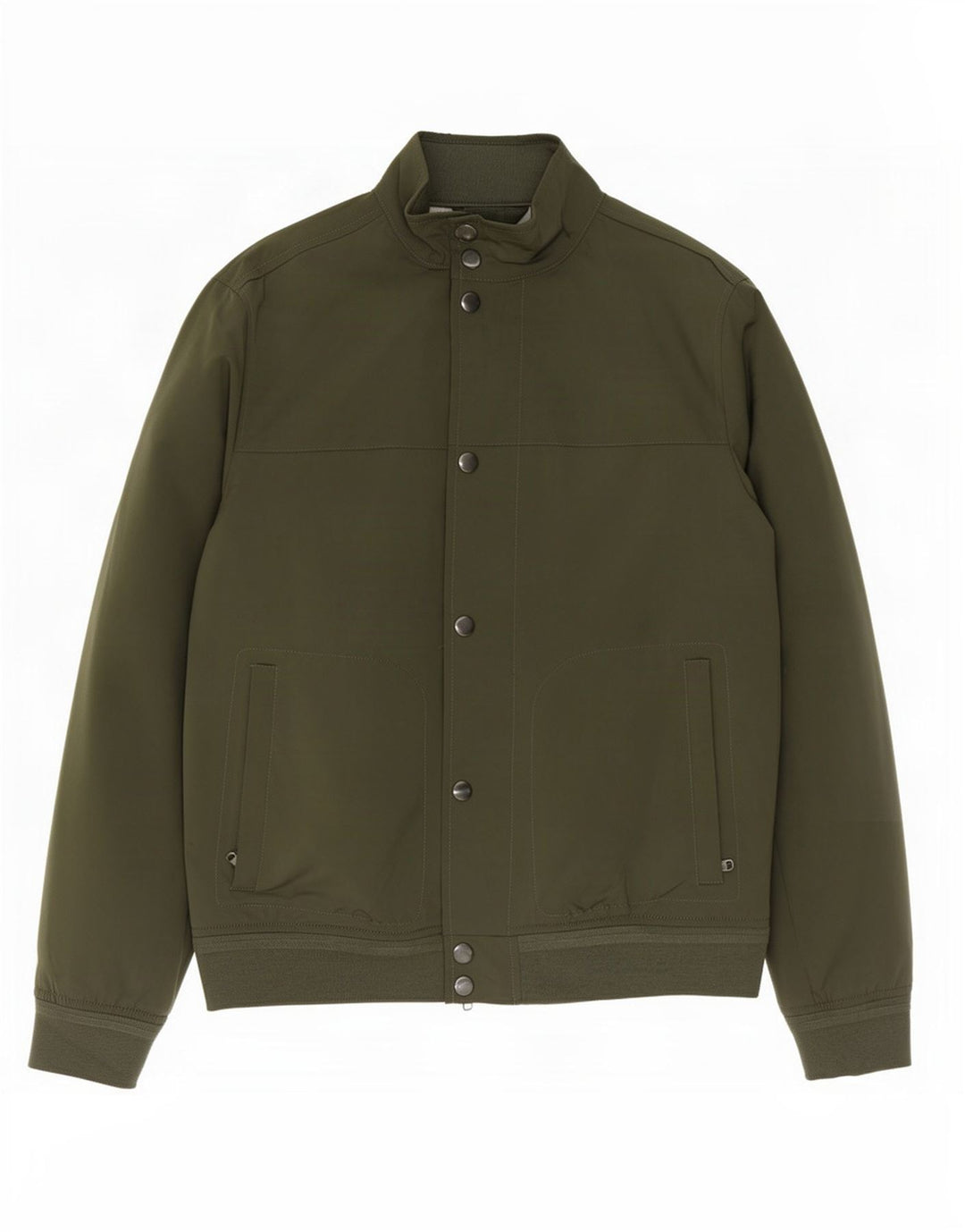 Marks & Spencer Herre Bomber Jacket UK 38 Medium Khaki Polyester