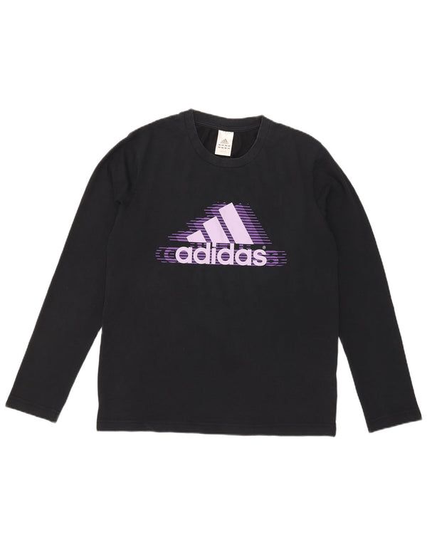 Adidas Grafisk Top Langærmet Medium Navy Blue til mænd