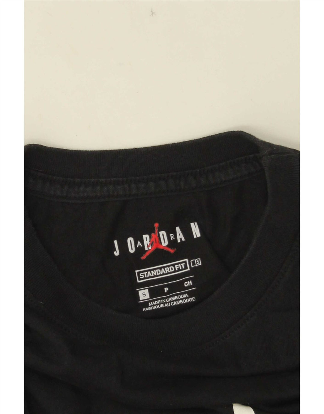 Jordan Herre Standard Fit Grafisk T-Shirt Top Lille Sort