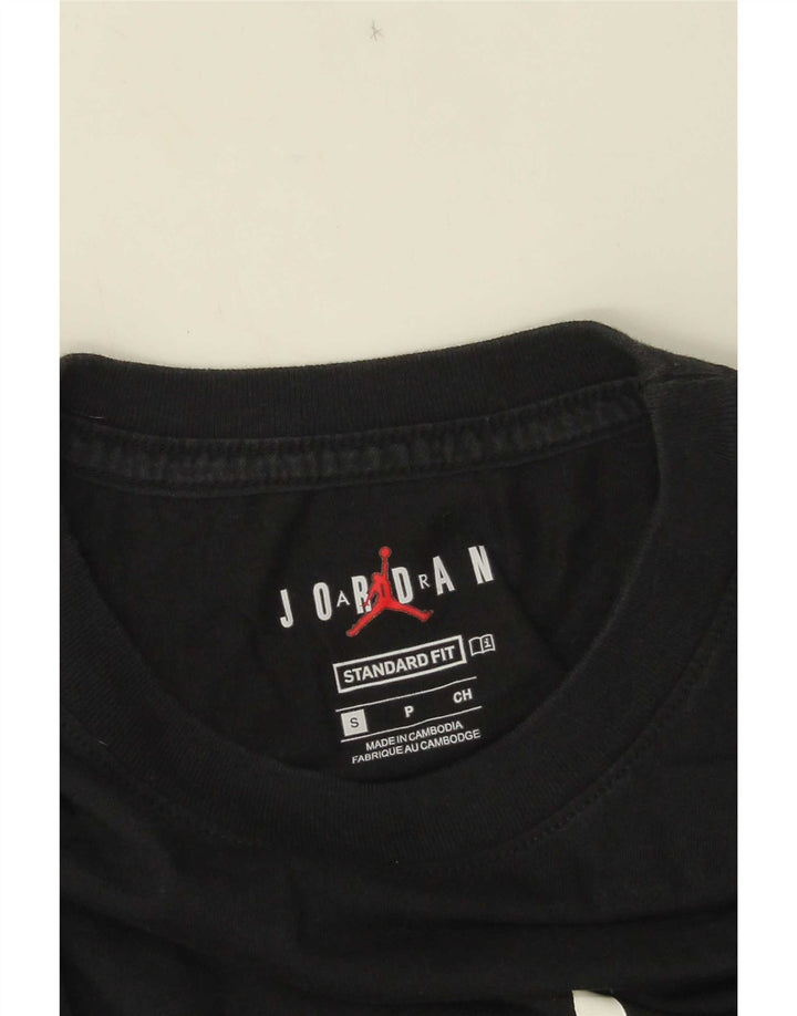 Jordan Herre Standard Fit Grafisk T-Shirt Top Lille Sort