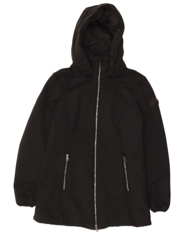 Mistral Dame Hætte Polstret Jakke UK 10 Lille Sort Nylon