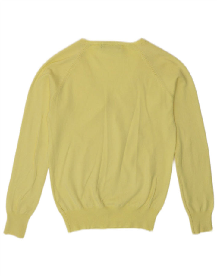 Zara Dame V-hals sweater UK 14 Stor Gul