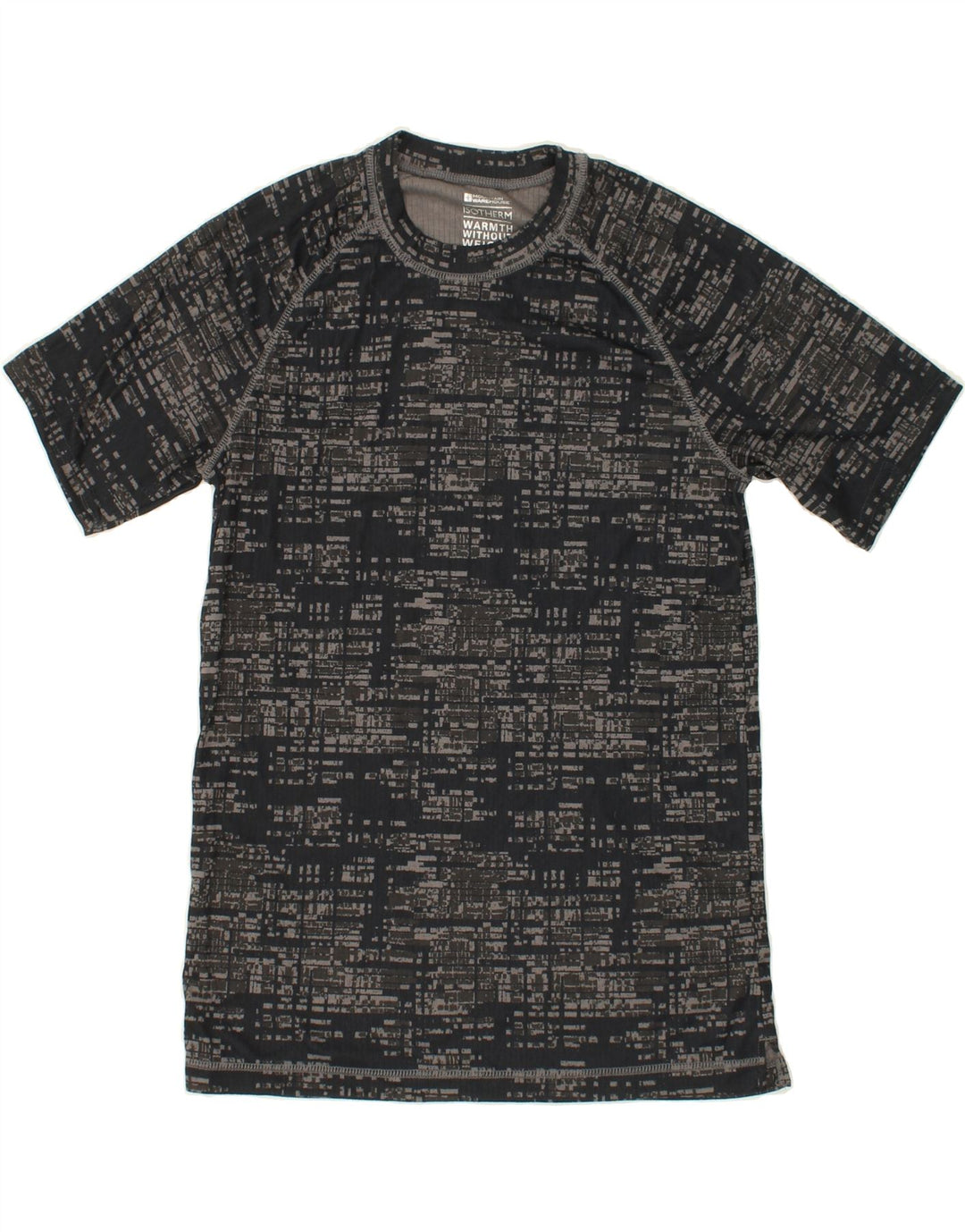 MOUNTAIN WAREHOUSE Mens Isotherm Warmth T-Shirt Top Medium Grey Geometric Vintage Mountain Warehouse and Second-Hand Mountain Warehouse from Messina Hembry 