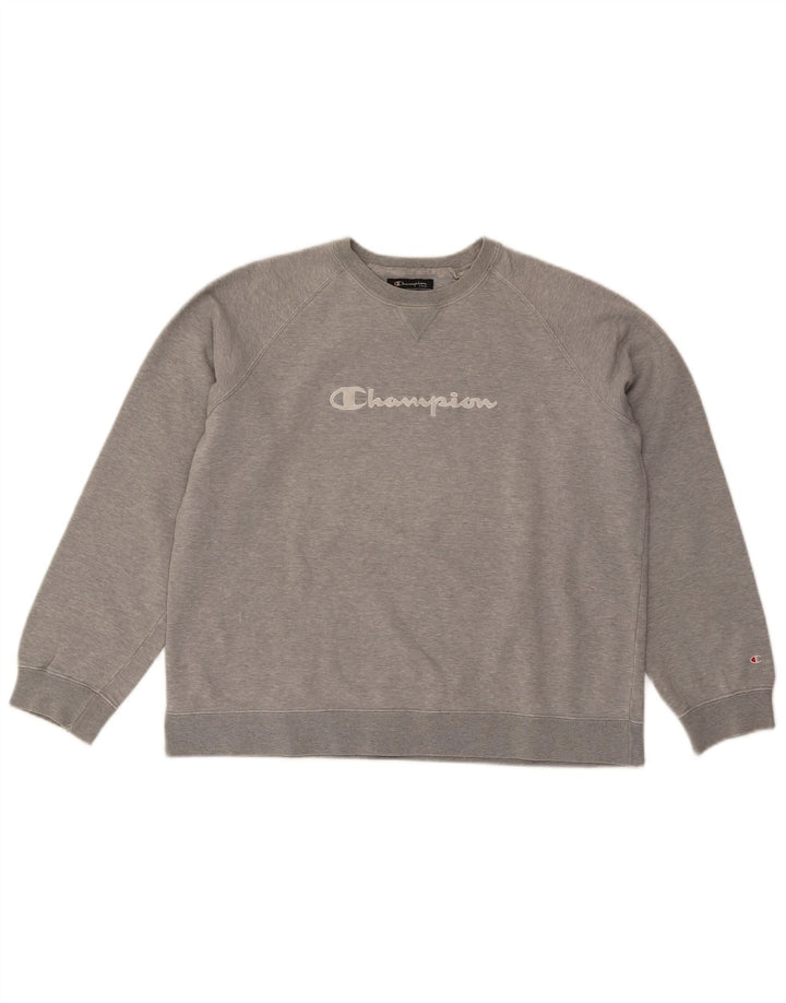 Champion Dame Grafisk Sweatshirt Jumper UK 18 XL Grå