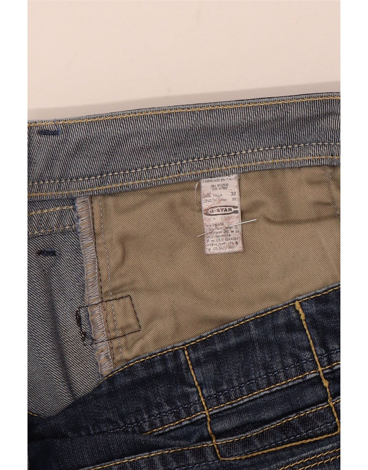 G-Star Straight Jeans til mænd W32 L32 Blå Bomuld