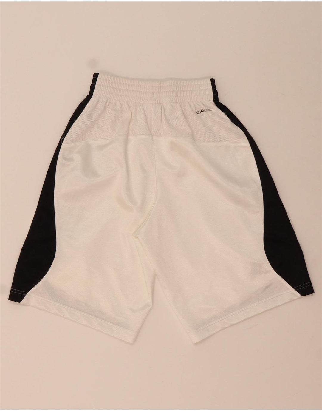 Adidas Womens Climacool Sports Shorts UK 4 XS White Colourblock Polyester