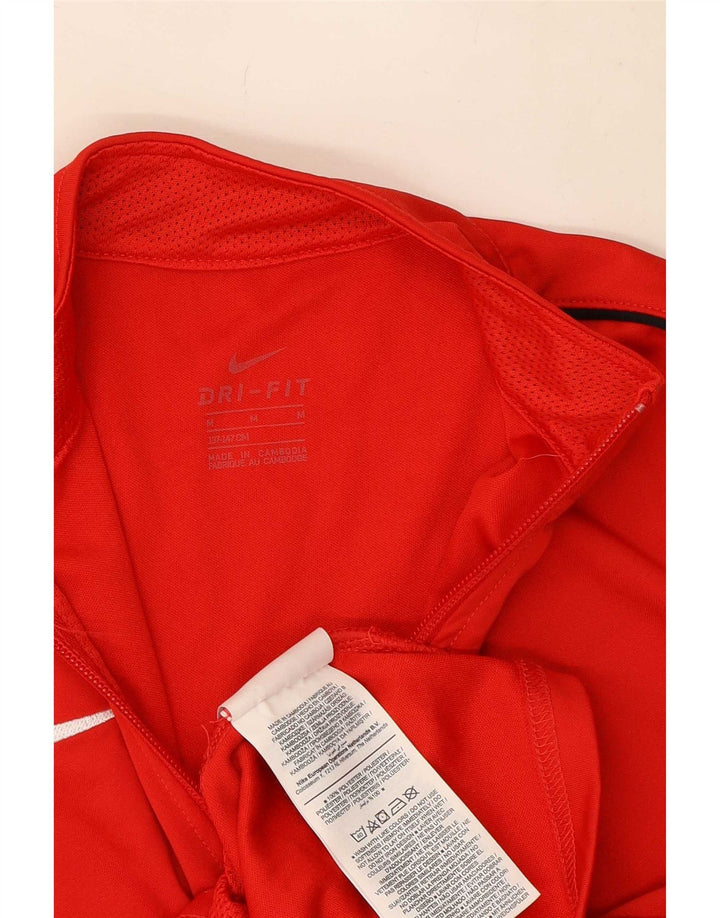 Nike drenge Dri Fit træningsdragt topjakke 10-11 år medium rød polyester