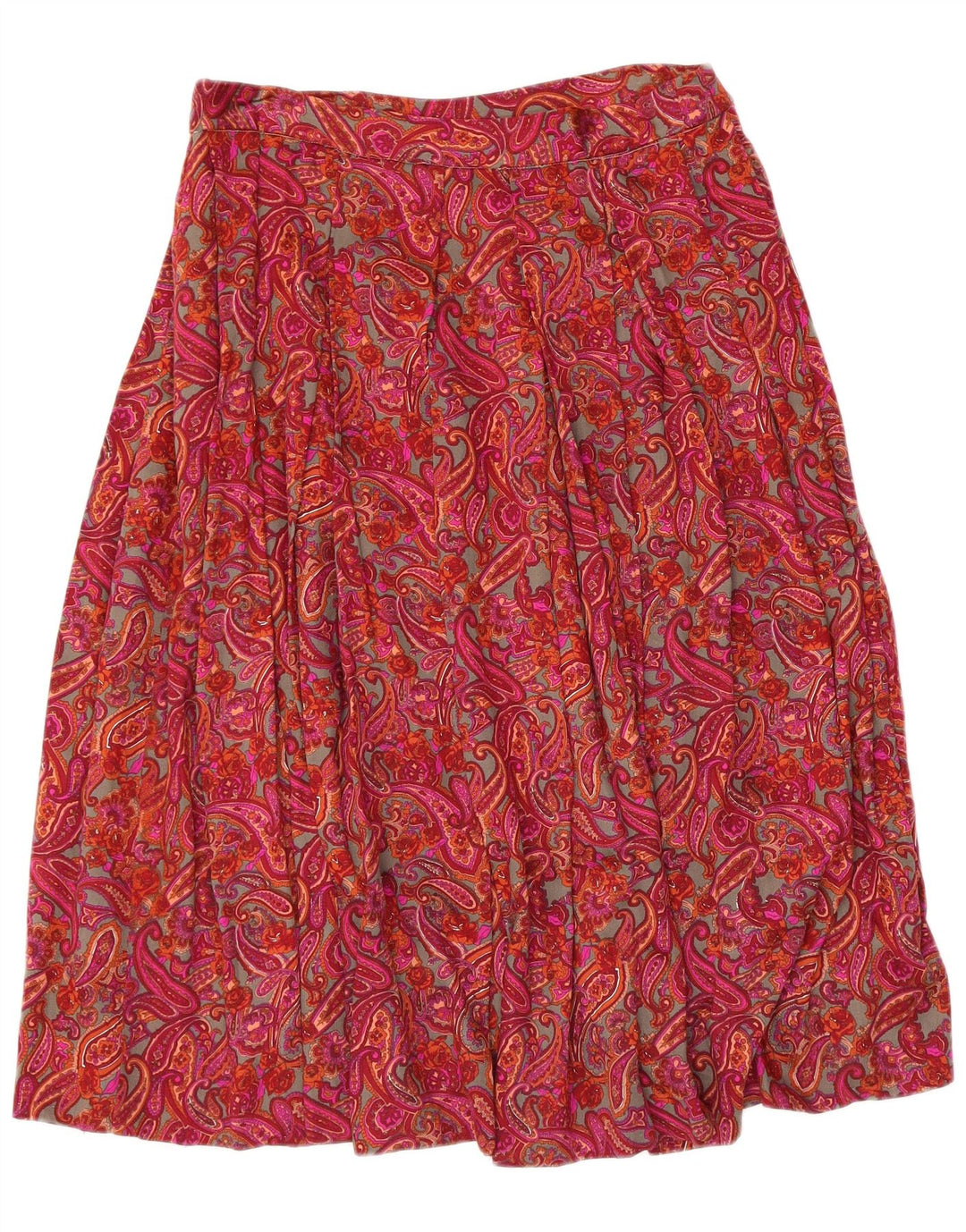 Vintage dame nederdel W30 Medium rød Paisley