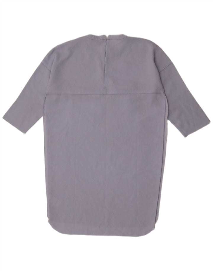 Whistles Dame 3/4 ærmer Oversized Shift Dress UK 10 Small Blue