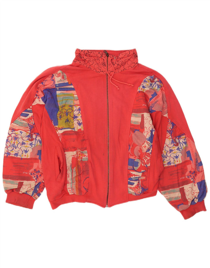 ETIREL Womens Oversized træningsdragt Topjakke IT 42 Medium Rød Colourblock