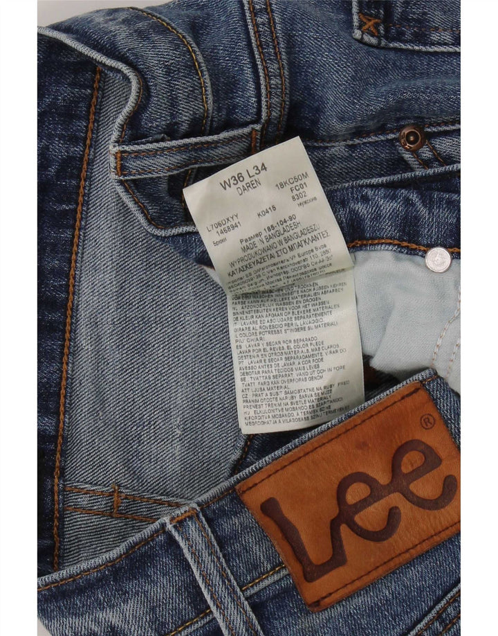 Lee Mens Daren Slim Jeans W36 L34 Blå Bomuld