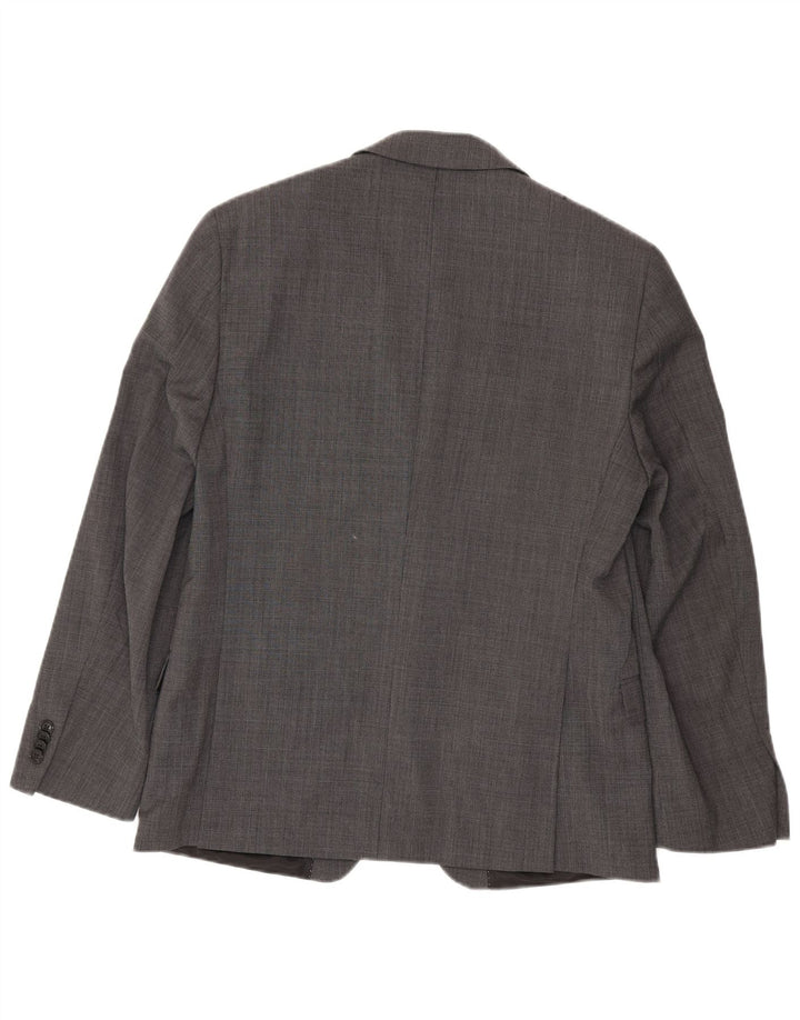 Tommy Hilfiger Herre 2-knaps blazerjakke UK 42 XL Grå ternet uld
