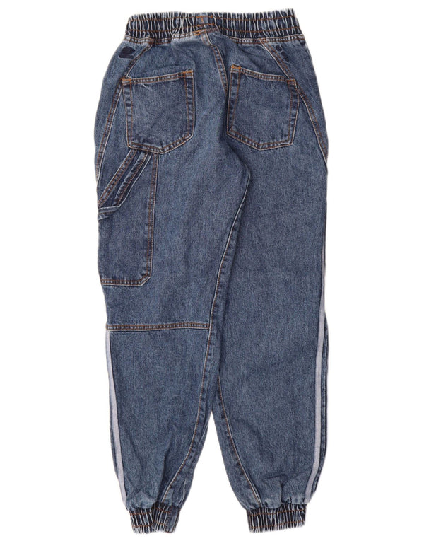 Adidas Dame Ivy Park Cargo Joggers Løse Jeans XS W25 L29 Blå Bomuld