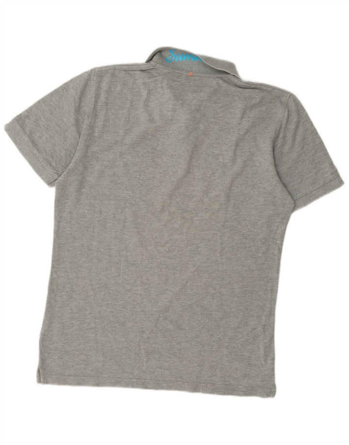 Sun68 Poloshirt til mænd Large Grey Cotton