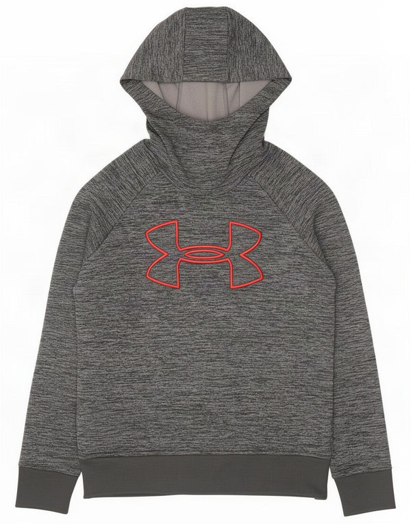 Under Armour Herre Cold Gear Grafisk hættetrøje Jumper Medium Grey Flecked