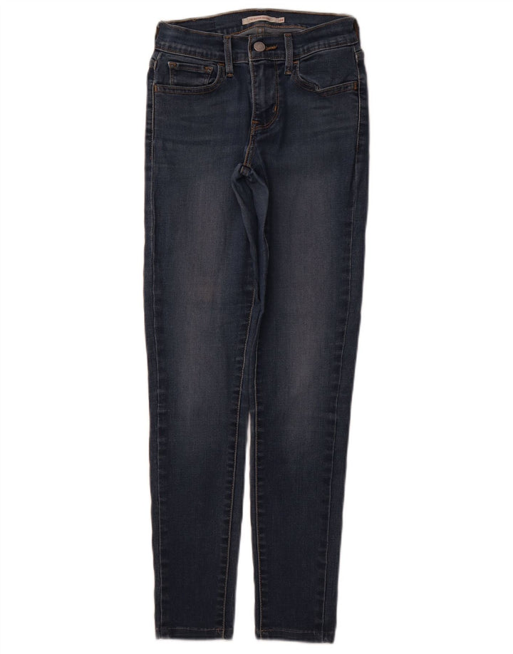 LEVI'S Womens 710 Super Skinny Jeans W24 L27 Blue