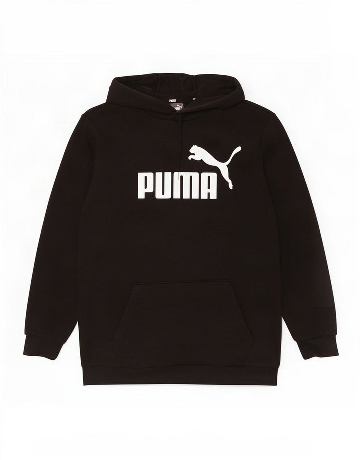 Puma Grafisk hættetrøje til mænd mellem sort bomuld