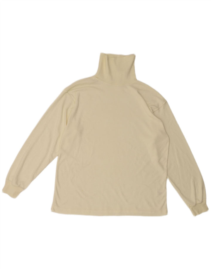 Paramour Herre rullehals top langærmet stor hvid polyester