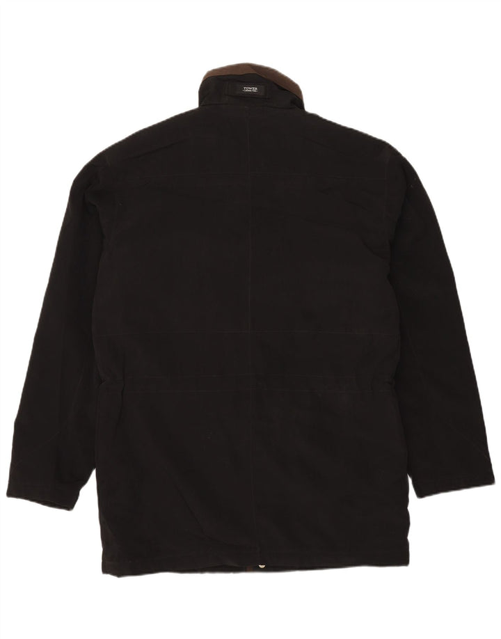 LONDON FOG Herre Utility Jacket UK 38 Medium Black Polyester
