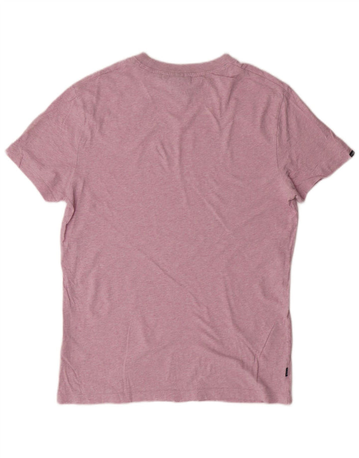 SUPERDRY Herre T-Shirt Top Medium Pink Bomuld