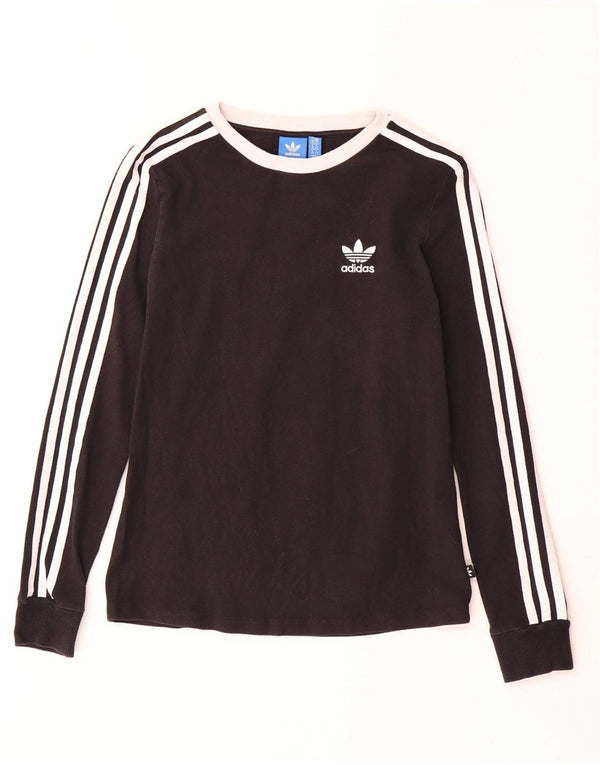 ADIDAS Dametop Langærmet UK 10 Small Black Bomuld