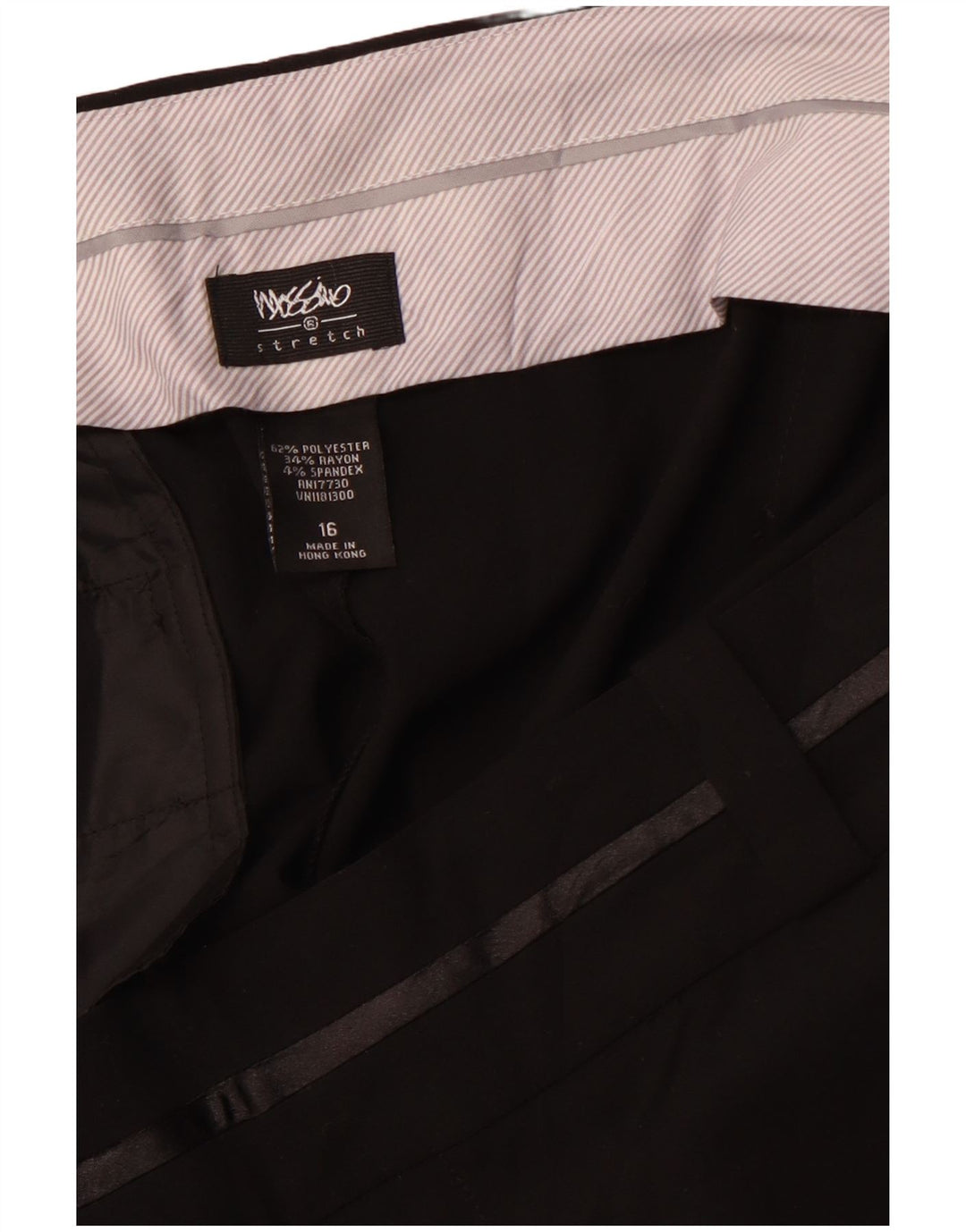 MOSSIMO Damebukser med høj talje bootcut US 16 2XL W38 L32 Sort